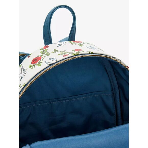 Loungefly Disney Beauty And The Beast Stained Glass Mini Backpack - Picture 4 of 4